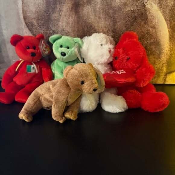 Beanie Babies 4 Total - Picture 1 of 16
